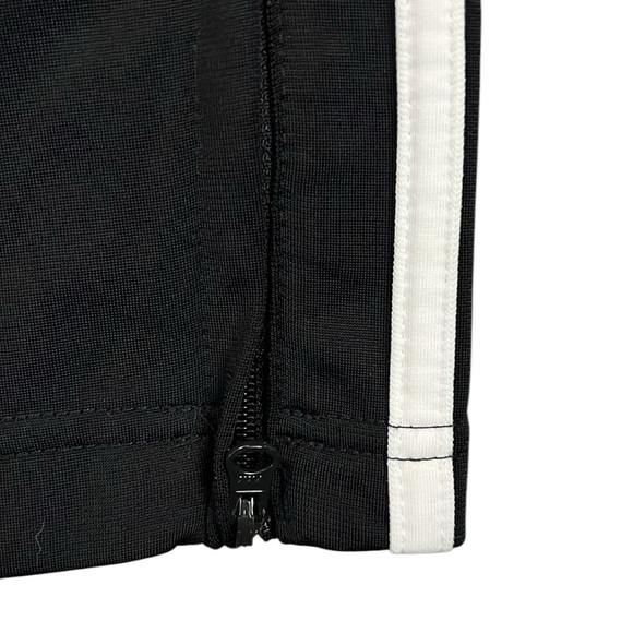 Adidas Trico Track Pants Black Ankle Zip Trefoil Stripe Drawstring CE9963 Medium - Picture 11 of 13
